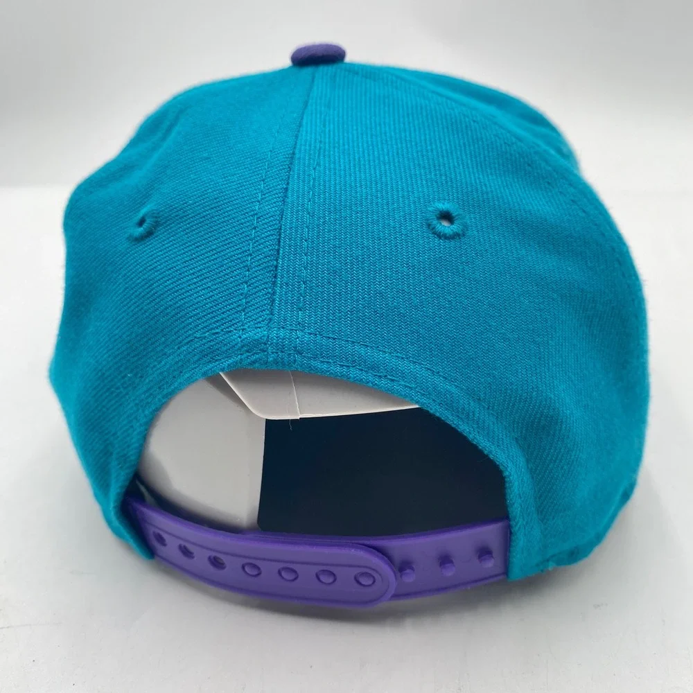 CHARLOTTE HORNETS New Era 9FIFTY Snapback Hat Youth Teal Purple NBA Flat Bill
